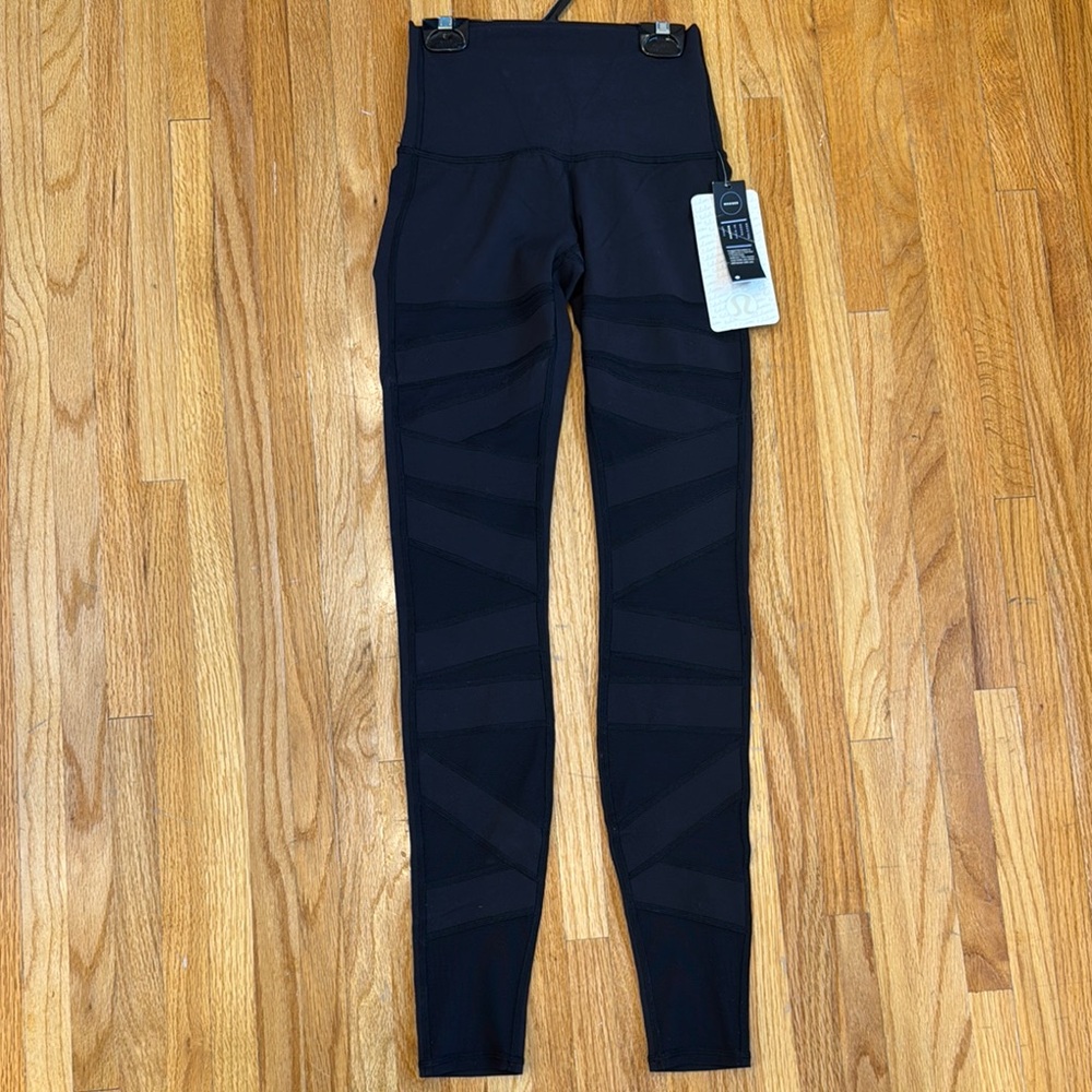 Lululemon Athletica Black Leggings High-Waisted Tapered Fit